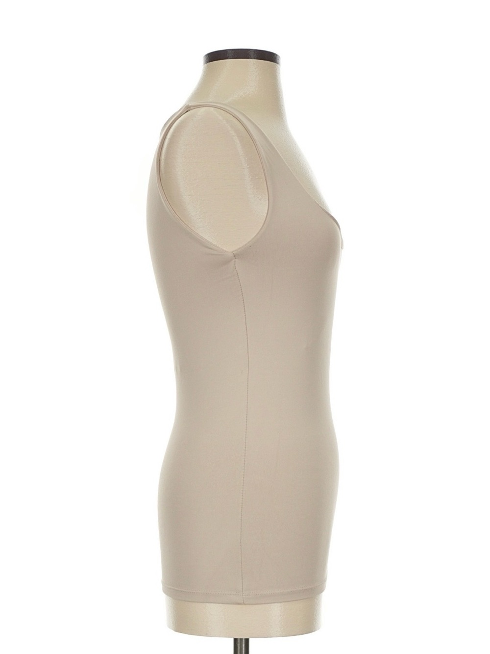 Zara Cream Ribbed Tank Top - Picture 3 of 5